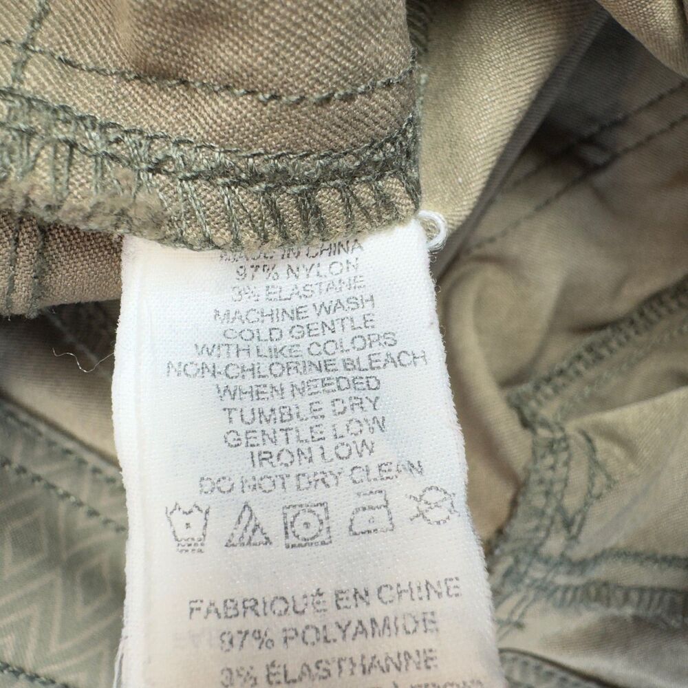 PrAna Skirt Womens 8 Olive Green Aztec Casual Outdoor Hiking Athletic Nylon Cute - Picture 8 of 8